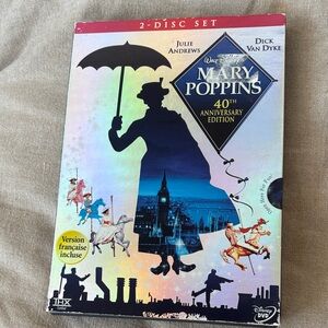 Disney Mary Poppins 40th Anniversary Edition DVD Set - Red and Blue